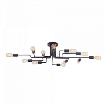Plafoniera living Maytoni Gilbert Black T532CL-12B