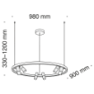 Pendul LED Maytoni Satellite White MOD102PL-L42W
