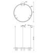 Pendul LED Maytoni Satellite White MOD102PL-L42W