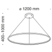 Pendul LED Maytoni Nola White MOD877PL-L70W