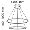 Imagine Pendul LED Maytoni Nola White MOD877PL-L85W