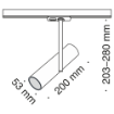 Spot sina Maytoni Elti Unity Track System Black TR005-1-GU10-B