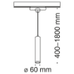 Pendul sina Maytoni Track Unity Track System White TR008-1-GU10-W