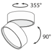 Spot LED Maytoni Onda Black C024CL-L18B
