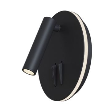 Aplica LED Maytoni Ios176 Black C176-WL-01-6W-B