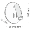 Aplica LED Maytoni Ios176 White C176-WL-01-6W-W