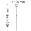 Pendul LED Maytoni Ray Black P021PL-L10B