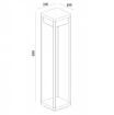 Stalp LED exterior Maytoni Baker Street Black O021FL-L10B3K