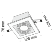 Spot Maytoni Metal Modern White DL008-2-01-W