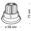 Spot LED Maytoni Zoom Black DL031-2-L8B