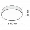 Plafoniera LED Maytoni Zon White C032CL-L43W4K