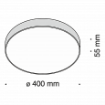 Plafoniera LED Maytoni Zon Black C032CL-L48B4K