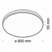 Plafoniera LED Maytoni Zon Black C032CL-L96B4K