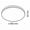 Plafoniera LED Maytoni Zon White C032CL-L96W4K