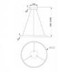 Pendul LED Maytoni Rim Brass MOD058PL-L32BS4K