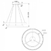Pendul LED Maytoni Rim Brass MOD058PL-L74BS4K