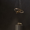 Pendul LED Maytoni Rim Brass MOD058PL-L74BS4K