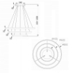 Pendul LED Maytoni Rim Black MOD058PL-L100B4K