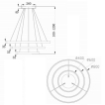 Pendul LED Maytoni Rim Brass MOD058PL-L100BS4K