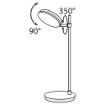 Veioza LED Maytoni Fad Black MOD070TL-L8B3K
