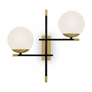 Aplica dormitor Maytoni Nostalgia Black-Matte Gold MOD050WL-02G