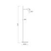 Lampadar LED Maytoni Estudo Black Z010FL-L8B3K