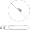 Aplica Gewiss ELIA senzor miscare 25W 4000K IP20-54 GWF1315MA840