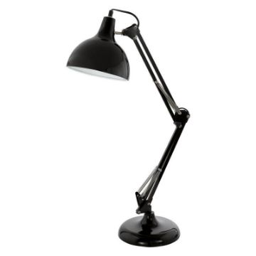 Veioza birou Eglo Borgillio Black 94697 otel negru