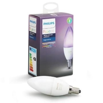 xx Bec LED Philips Hue 6.5W E14 B39 White and Color Ambiance PS03219