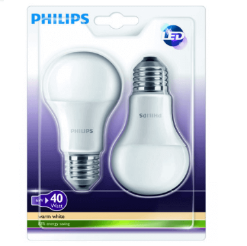 Imagine Bec LED Philips standard 6W E27 WW 230V A60 FR 2BC/6, 871869649112600