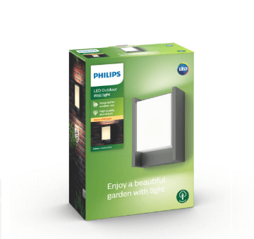 Aplica LED exterior Philips Arbour Anthracite 6W PC01511