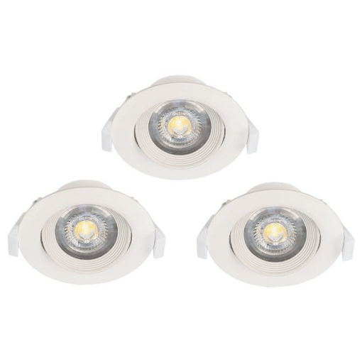 xx Set 3 spoturi LED incastrate Eglo Sartiano White 32896