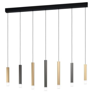 Lustra LED Eglo Estanterios Black-Gold-Brown 39906