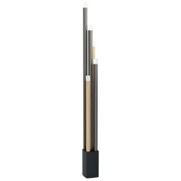 Lampadar LED Eglo Estanterios Black-Gold-Brown 39908
