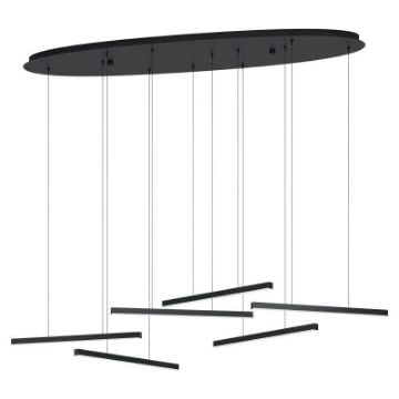 Lustra LED Eglo Lindoza Black-White 39915