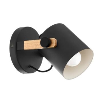 Aplica vintage Eglo Hornwood Black-Brown 43046