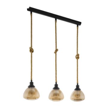 Lustra Eglo Rampside Black-Amber 43192