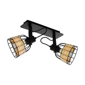 Plafoniera bucatarie Eglo Anwick Black-Brown 43325