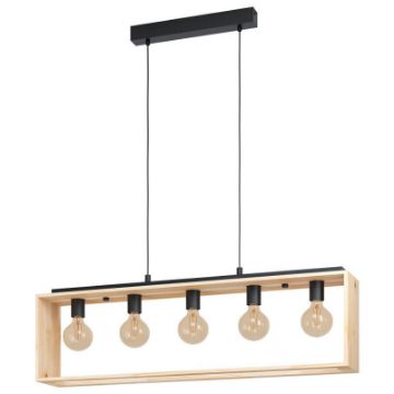 Lustra Eglo Famborough Black-Brown 43414