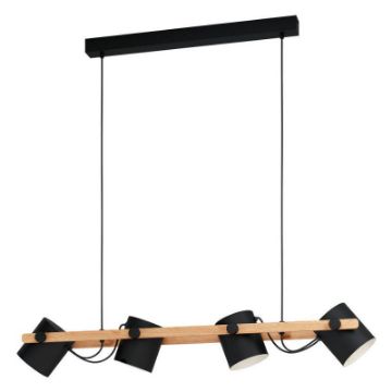 Lustra Eglo Hornwood Black-Brown 43424