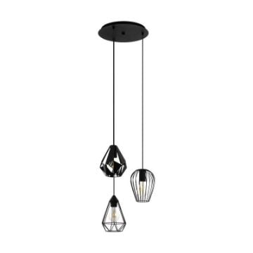 Lustra Eglo Distaff Black 43582