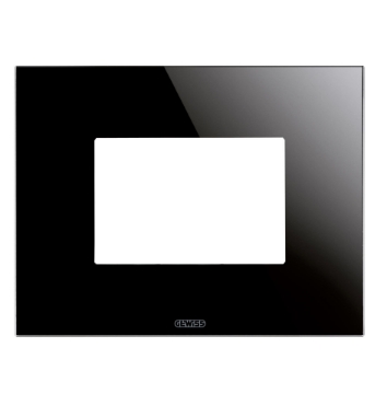 Rama Gewiss Chorus Monochrome Ice Negru 3 module GW16903CN