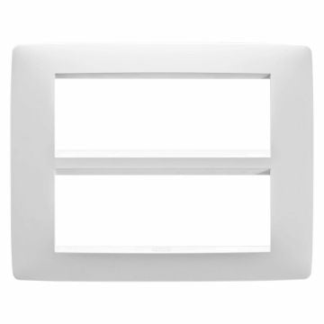 Rama decorativa Gewiss Chorus Monochrome One 12 module alb GW16112TB