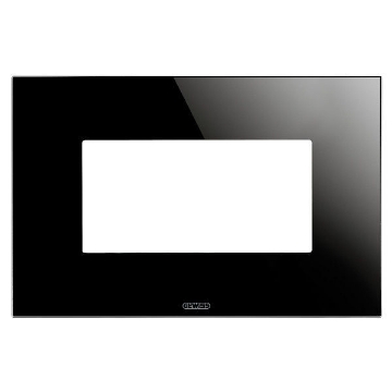 Rama Gewiss Chorus Monochrome Ice Negru 4 module GW16904CN