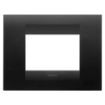 Rama decorativa Gewiss Chorus Monochrome Geo Negru Satinat 3 module GW16403VN