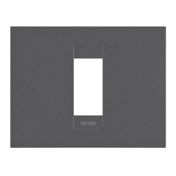 Rama decorativa Gewiss Chorus Monochrome Geo 1 modul Negru Satinat GW16401VN