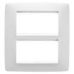 Rama decorativa Gewiss Chorus Monochrome One Alb Satinat 4+4 module GW16108VW