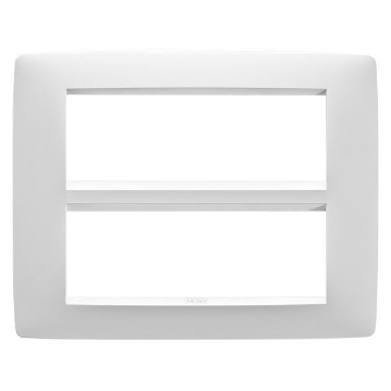 Rama decorativa Gewiss Chorus Monochrome One Alb Satinat 12 module GW16112VW