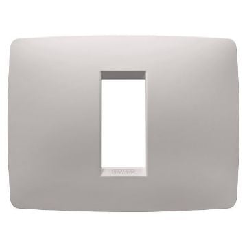 Rama decorativa Gewiss Chorus Monochrome One Bej Satinat 1 modul GW16101VL
