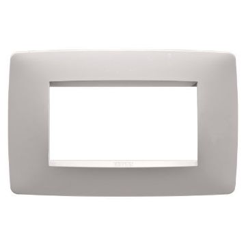 Rama decorativa Gewiss Chorus Monochrome One Bej Satinat 4 module GW16104VL